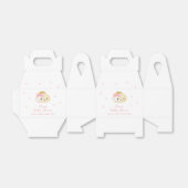 ピンク甘い小さな餃子の女の子の赤ちゃんシャワー フェイバーボックス (折り畳みなし)