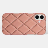 ピンク生地エフェクト Case-Mate iPhoneケース (裏面 (横))