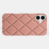 ピンク生地エフェクト iPhoneケース (裏面横)