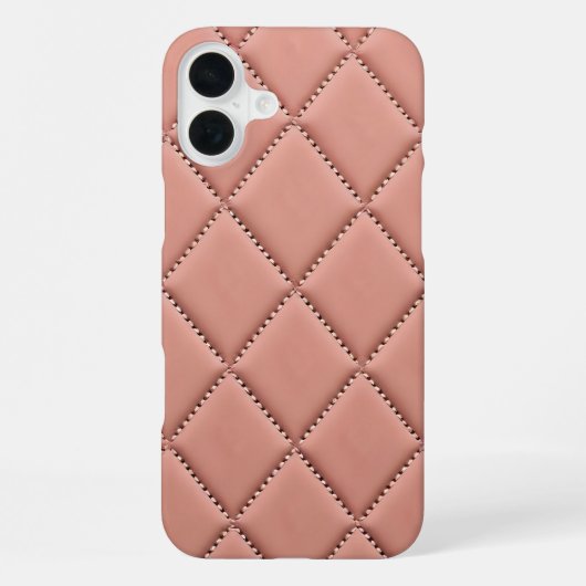ピンク生地エフェクト iPhoneケース (裏面)