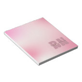 ピンク登録ナース ノートパッド (アングル)