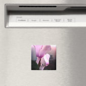 ピンク白い花写真角磁石 マグネット (インサイチュ (食洗機))