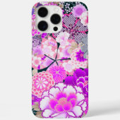 ピンク白い花牡丹、バラ日本のフローラCas Case-Mate iPhoneケース (裏面)