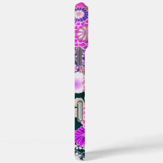 ピンク白い花牡丹、バラ日本のフローラCas Case-Mate iPhoneケース (裏面 / 右)