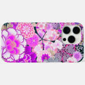 ピンク白い花牡丹、バラ日本のフローラCas Case-Mate iPhoneケース (裏面 (横))