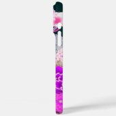 ピンク白い花牡丹、バラ日本のフローラCas Case-Mate iPhoneケース (裏面 / 左)