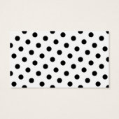 ピンク白と黒の水玉模様モノグラム (裏面)