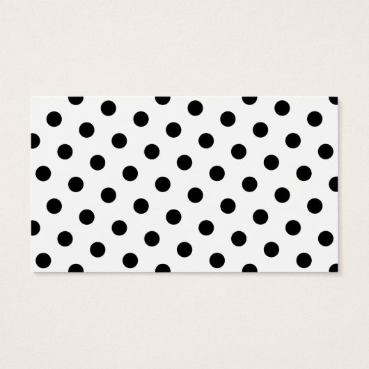 ピンク白と黒の水玉模様モノグラム (裏面)