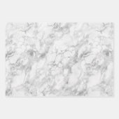 ピンク白の大理石 ラッピングペーパーシート (正面3)