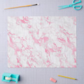 ピンク白の大理石 薄葉紙 (クラフト)