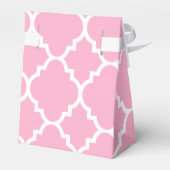 ピンク白クローバーモロッコパターン フェイバーボックス (裏面サイド)