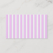 ピンク白ストライプカスタム名刺 名刺 (裏面)