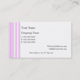 ピンク白ストライプカスタム名刺 名刺