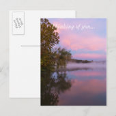 ピンク白熱［赤熱］光を放つの朝 ポストカード (正面/裏面)