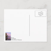 ピンク白熱［赤熱］光を放つの朝 ポストカード (裏面)