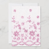 ピンク白熱［赤熱］光を放つバタフライクインセアニラ 招待状 (裏面)