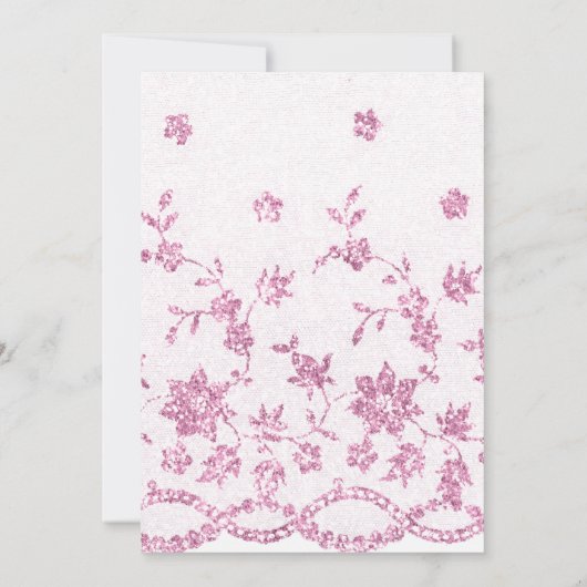 ピンク白熱［赤熱］光を放つバタフライクインセアニラ 招待状 (裏面)