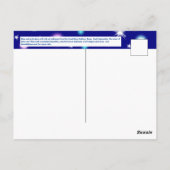 ピンク白熱［赤熱］光を放つ色の星の熱気球 ポストカード (裏面)