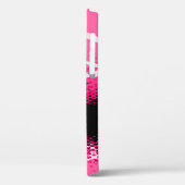 ピンク白黒グラフィックアニマルプリント Case-Mate iPhoneケース (裏面 / 左)