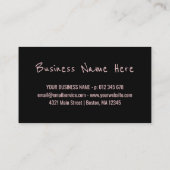 ピンク白黒テンサイツロイヤリティパンチカード ロイヤリティカード (裏面)