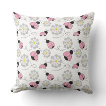 ピンク白黒ラディバグ&ホワイトデイジー