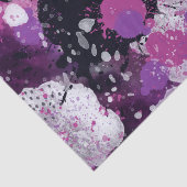 ピンク白黒絵を描(ばちゃばちゃ)跳ねる抽象芸術分離 薄葉紙 (詳細)