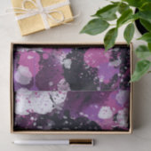 ピンク白黒絵を描(ばちゃばちゃ)跳ねる抽象芸術分離 薄葉紙 (ギフト)