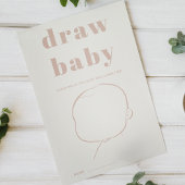 ピンク砂岩タイポグラフィシャワードローベビーゲーム チラシ