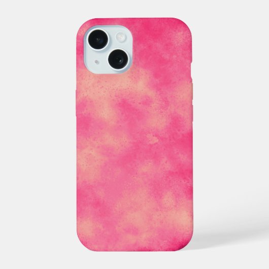 ピンク砂嵐 iPhone 15ケース (裏面)