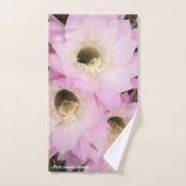 ピンク砂漠の花びらタオル バスタオルセット (ハンドタオル)