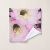 ピンク砂漠の花びらタオル バスタオルセット (ウォッシュタオル)