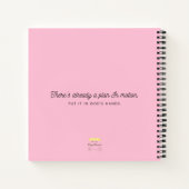 ピンク祈りの言葉雑誌 ノートブック (裏面)