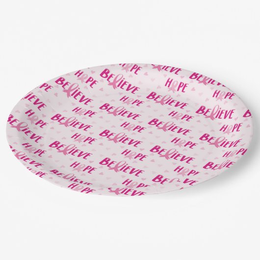 ピンク祝イベント ペーパープレート (アングル)