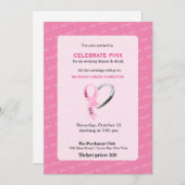 ピンク祝イベント 招待状 (正面/裏面)