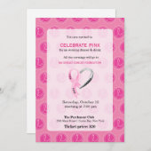ピンク祝イベント 招待状 (正面/裏面)