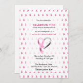 ピンク祝イベント 招待状 (正面/裏面)