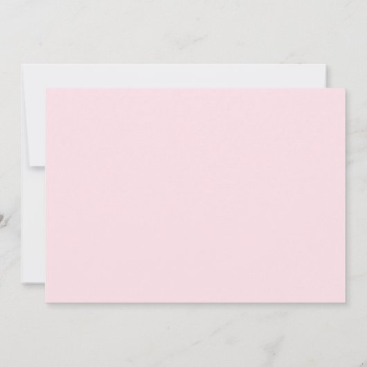 ピンク私たちの小さなカボチャ1st誕生日の写真 招待状 (裏面)