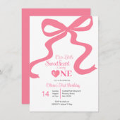 ピンク私たちの恋人は1を回している 招待状 (正面/裏面)