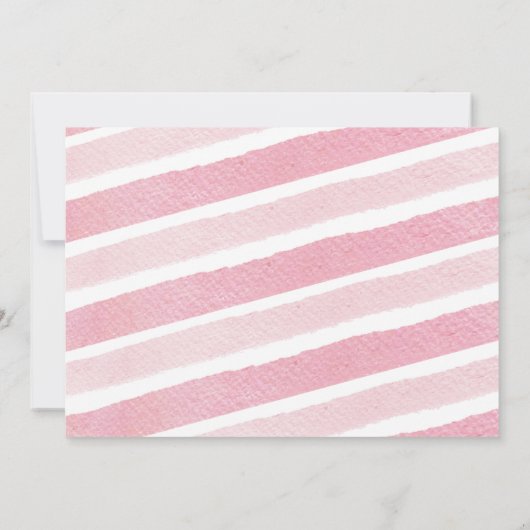 ピンク私たちは4つのアイスクリームを叫ぶ4th誕生日の写真 招待状 (裏面)