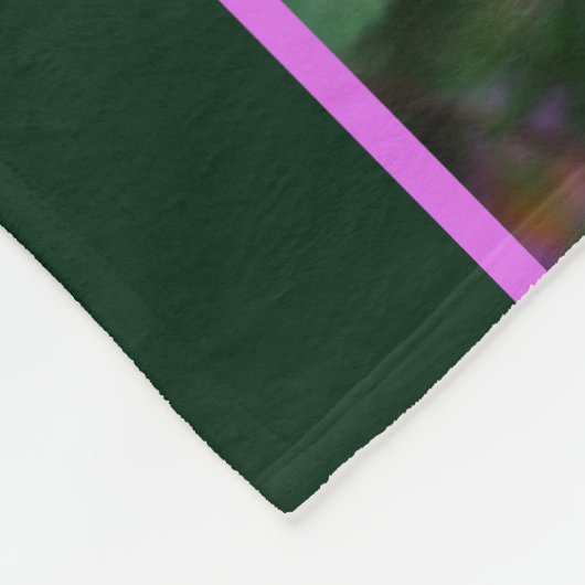 ピンク秋のアスターの花抽象芸術 フリースブランケット (角)