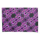 ピンク秋のアスター花抽象芸術アートパターン 枕カバー (正面)