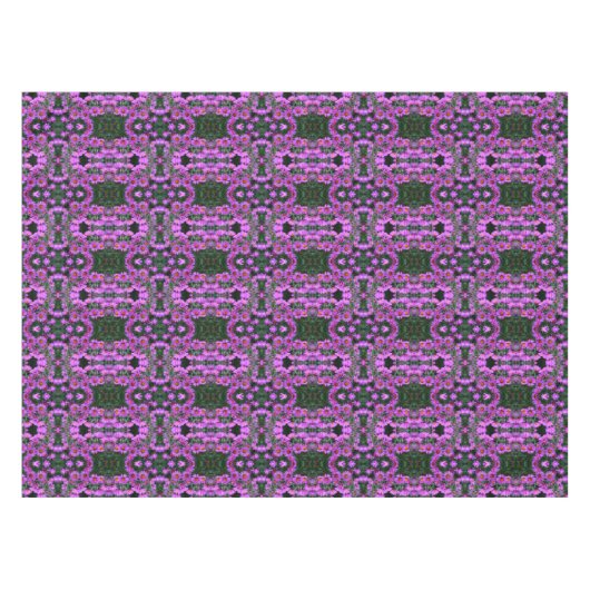 ピンク秋のアスター花抽象芸術アート テーブルクロス (正面(横))