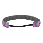 ピンク秋アスター花オートン抽象芸術 アスレチックヘッドバンド (裏面)