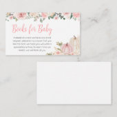 ピンク秋フローラカボチャベビー エンクロージャーカード (正面/裏面)