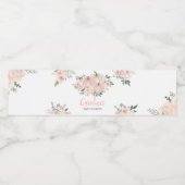 ピンク秋フローラカボチャ ペットボトルラベル (シングルラベル)