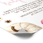 ピンク秋リトルカボチャベビー ポスター (角)