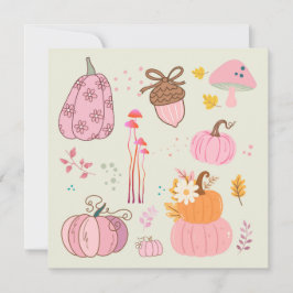 ピンク秋誕生日 シーズンカード