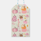 ピンク秋 ギフトタグ (正面)