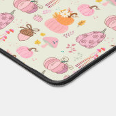 ピンク秋 デスクマット (コーナー)