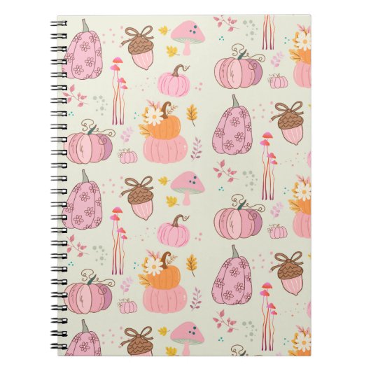 ピンク秋 ノートブック (正面)